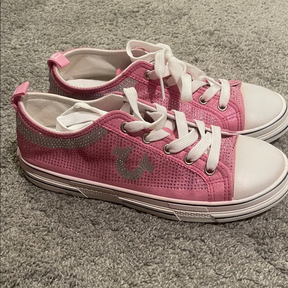 True Religion Pink and Gray Sneakers